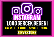 ⭐️ULTRA KALİTE⭐️ Instagram 1000 Gerçek Beğeni