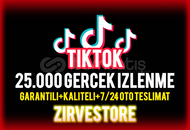 ⭐️ULTRA KALİTE⭐️ TikTok 25.000 Gerçek İzlenme