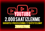 ⭐️ ULTRA KALİTE⭐️ Youtube 2.000 Saat İzlenme