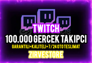 ⭐️ULTRA KALİTELİ⭐️ Twitch 100000 Gerçek Takipçi