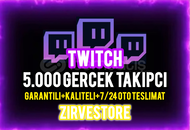 ⭐️ULTRA KALİTELİ⭐️ Twitch 5000 Gerçek Takipçi