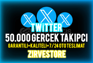 ⭐️ULTRA KALİTELİ⭐️ Twitter 50000 Gerçek Takipçi