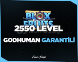 ⭐[ULTRA VİP] 2550 LEVEL GODHUMAN GARANTİLİ ⭐