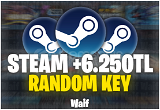 [ULTRA VİP+] 6.250 TL Üstü Random Key 
