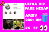 ✅ULTRA VİP FAKE KIZ HESABI + ARŞİV + 2K ST