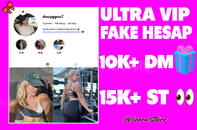 ✅ULTRA VİP KIZ HESABI + 15K ST + 10K DM