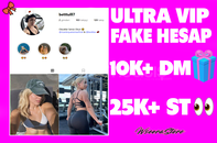  ✅ULTRA VİP KIZ HESABI + 25K ST + 10K DM