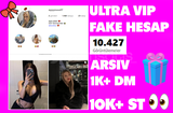 ✅ULTRA VİP KIZ HESABI + ARŞİV + 10K ST