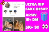 ✅ULTRA VİP KIZ HESABI + ARŞİV + 5K ST