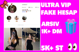 ✅ULTRA VİP KIZ HESABI + ARŞİV + 5K ST