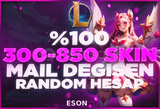 ⭐️[ULTRAVİP] %100 TR/EUW 300-850 SKİN ⭐️