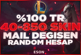 ⭐️[ULTRAVİP] %100 TR/EUW 40-850 SKİN GARANTİ ⭐️