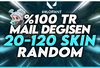 ⭐️[MAİL DEGİSEN] %100 TR 20-120 SKİN HESAP⭐️