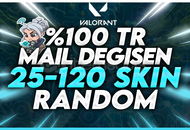 ⭐️[MAİL DEGİSEN] %100 TR 25-120 SKİN⭐️
