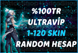 ⭐[ULTRAVİP] %100TR 1-120 SKİN HESAP ⭐