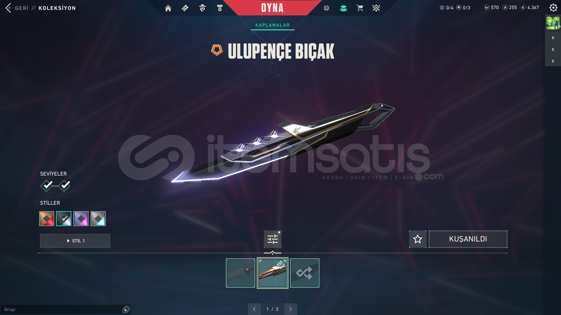 Ulupençe Set 76 Level 225 RP 570 VP Ulupençe Set 76 Level 225 RP 570 VP