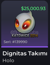 Unboxing RNG Dignitas holo katowice 2014