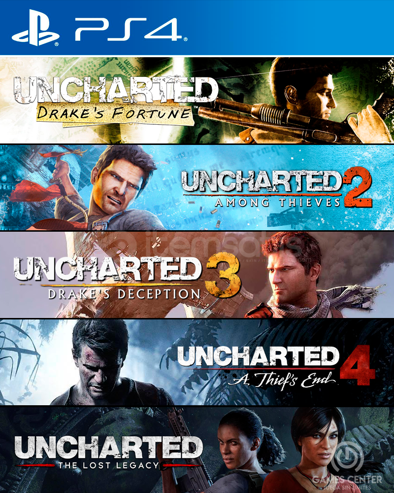 Uncharted 1-2-3-4 PS4&PS5 TÜM SERİ TEK PAKET  Uncharted 1-2-3-4 PS4&PS5 TÜM SERİ TEK PAKET