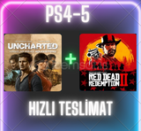 Uncharted 4-5 ve RDR 2 ps4-5 anında teslimat