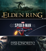 Elden Ring+Spiderman Miles Morales+Dishonored 2