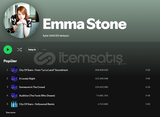 Hollywood yıldızı EMMA STONE spotify Hesabı