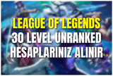 UNRANKED HESAPLARINIZI DEĞERİNDE ALIYORUM