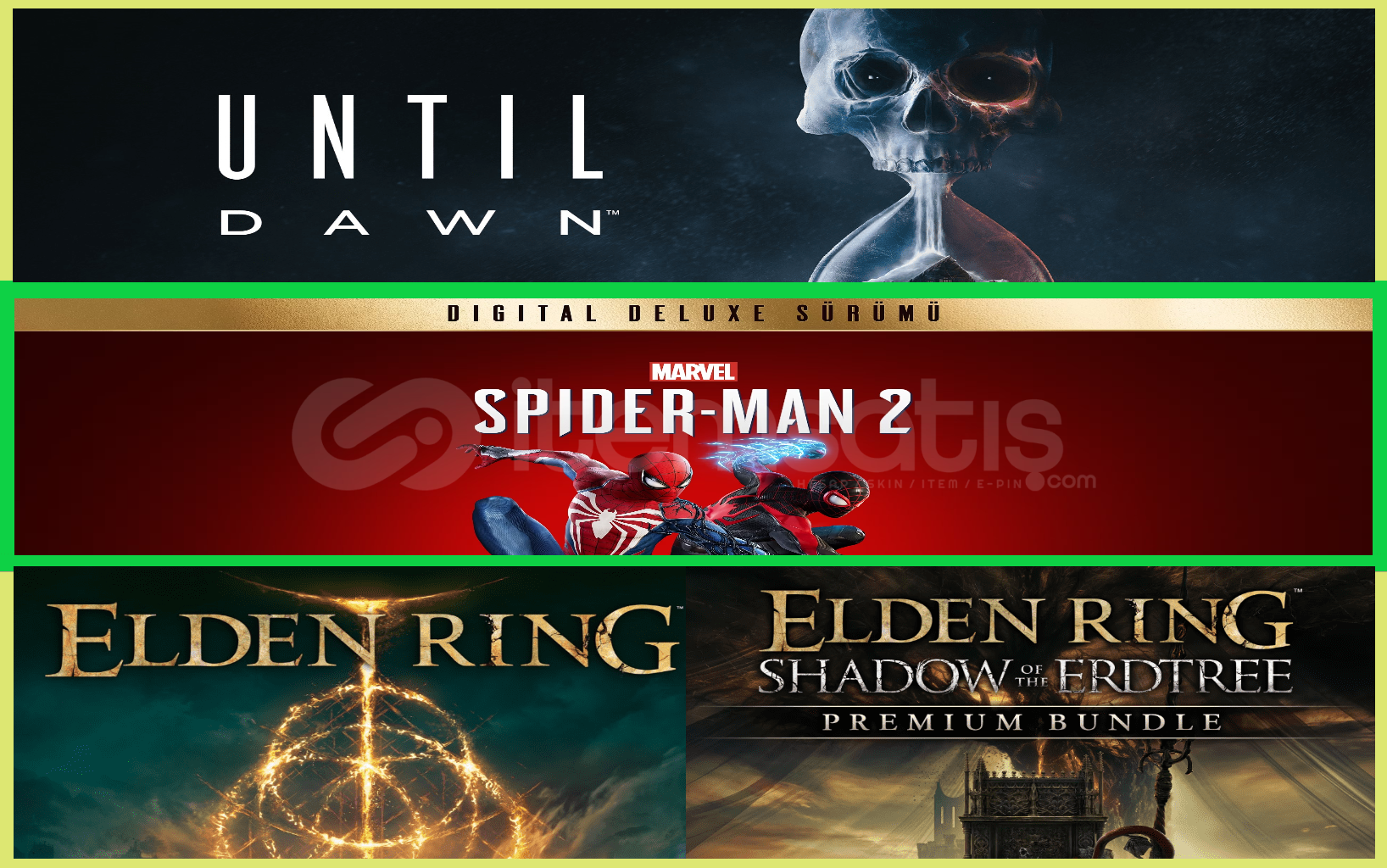 Until Dawn + Spiderman 2 + Elden Ring Until Dawn + Spiderman 2 + Elden Ring