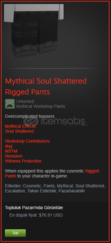 Unturned Mythical Soul Shattered Rigged Pants