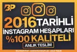 ÜRETİCİDEN 2016 TARİHli İnstagram Hesapları