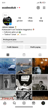 User Instagram hesabı