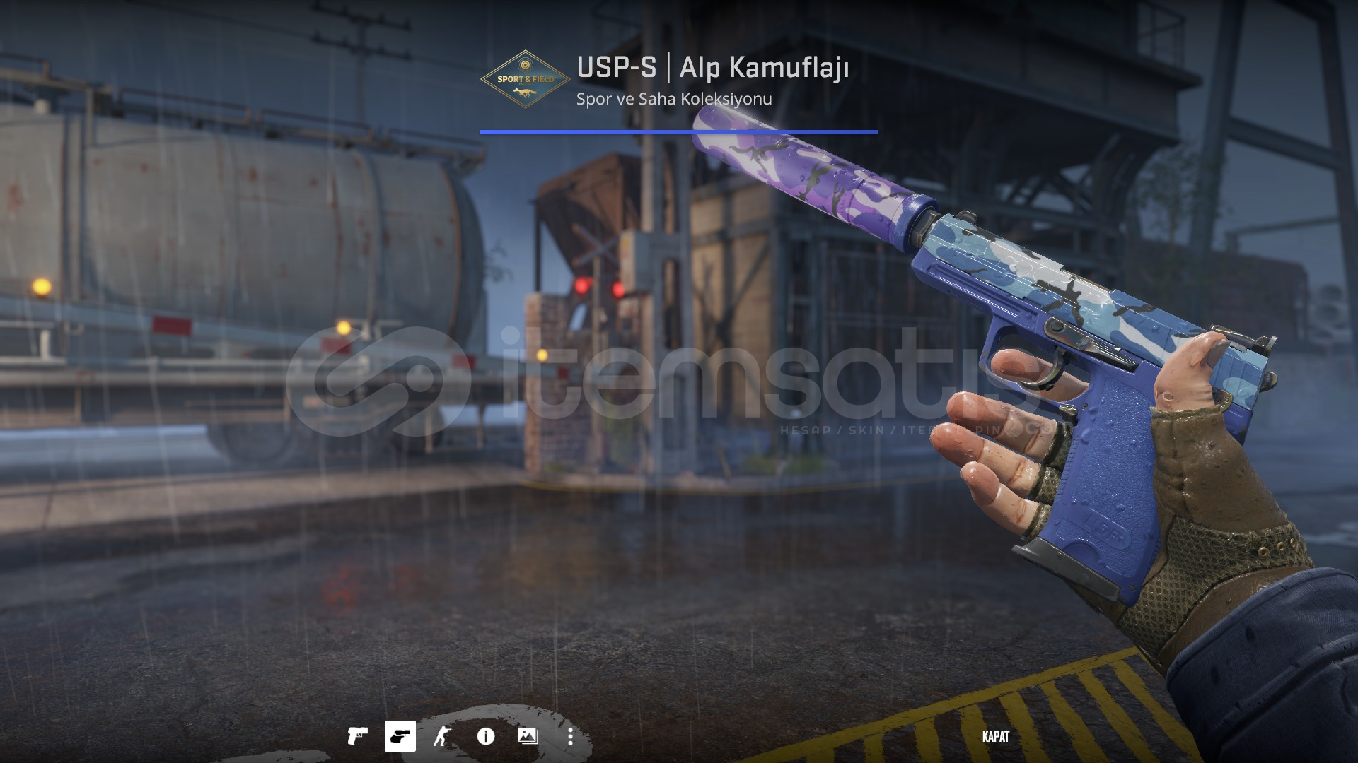 USP-S | Alp Kamuflajı GÖREVDE LULLANILMIŞ USP-S | Alp Kamuflajı GÖREVDE LULLANILMIŞ