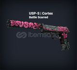 USP-S Cortex Battle Scarred 7