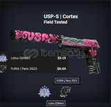 USP-S Cortex Field Tested 28 LOTUS GLİTTER FYRİ