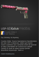 USP-S | Kabuk, Az aşınmış