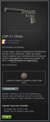 USP-S ORİON (AZ AŞINMIŞ)