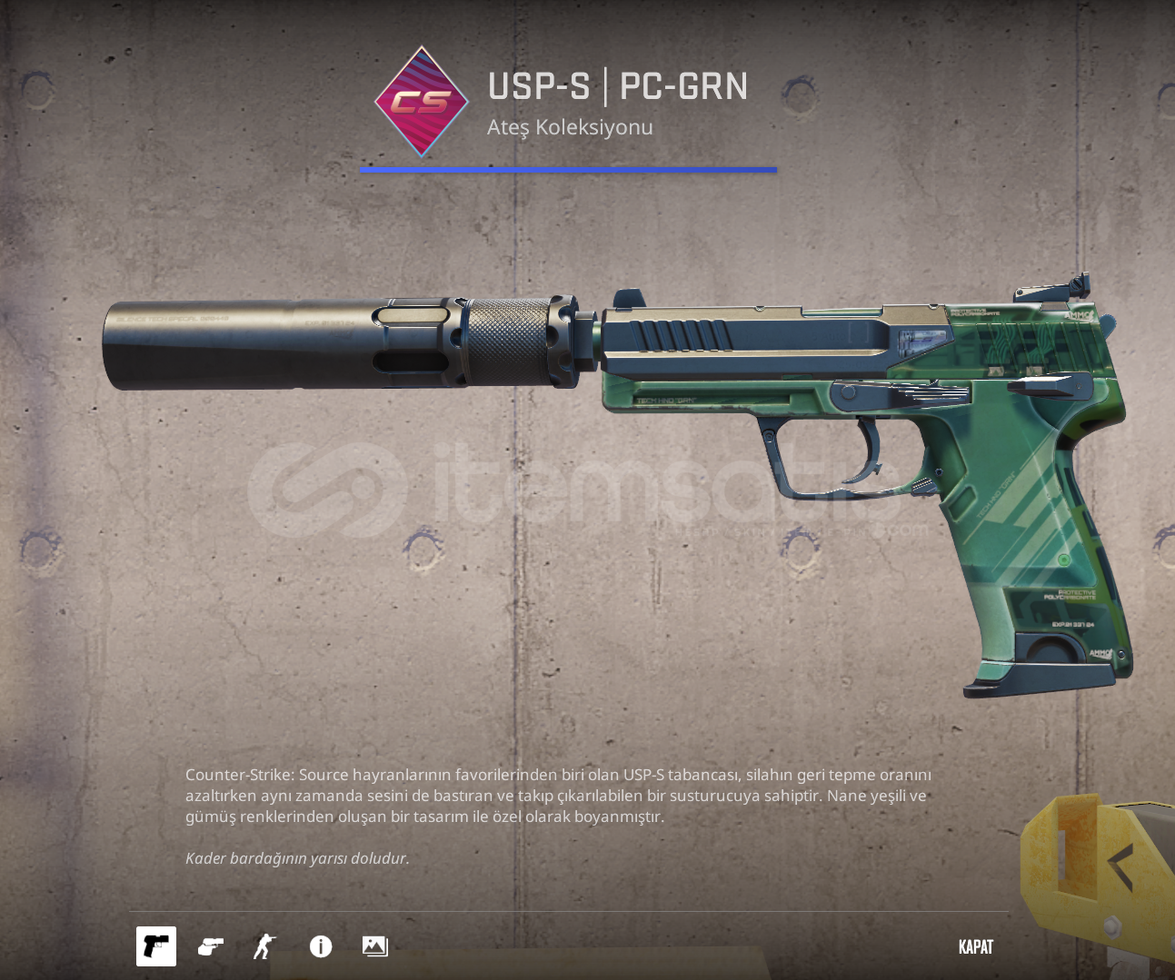 ⚡ USP-S | PC-GRN ⚡ USP-S | PC-GRN