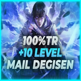 UVIP+ 100TR +10 LEVEL MAİL DEĞİŞEN HESAP