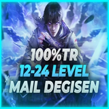 UVIP+ 100TR +12 LEVEL MAİL DEĞİŞEN HESAP