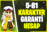 ⭐[UVİP+] 5-81 KARAKTER RANDOM HESAP⭐