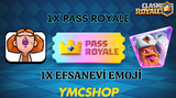 ⭐[UVİP+] PASS ROYALE + 1X EFSANEVİ EMOJİ⭐