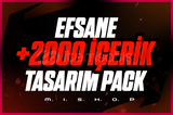 +2000 İçerikli Tasarım Pack!