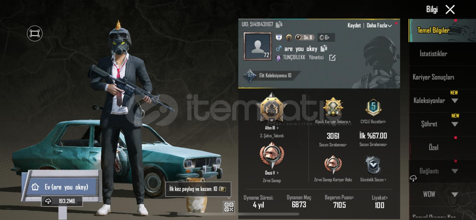 UYGUN FİYATA PUBG HESABI  UYGUN FİYATA PUBG HESABI