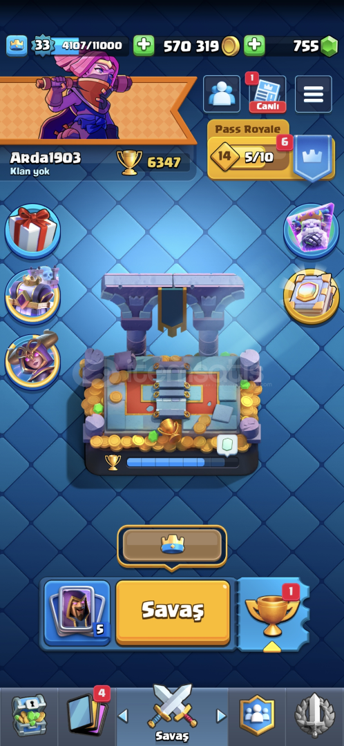 UYGUN FİYATLI KELEPİR CLASH ROYALE HESABI  UYGUN FİYATLI KELEPİR CLASH ROYALE HESABI