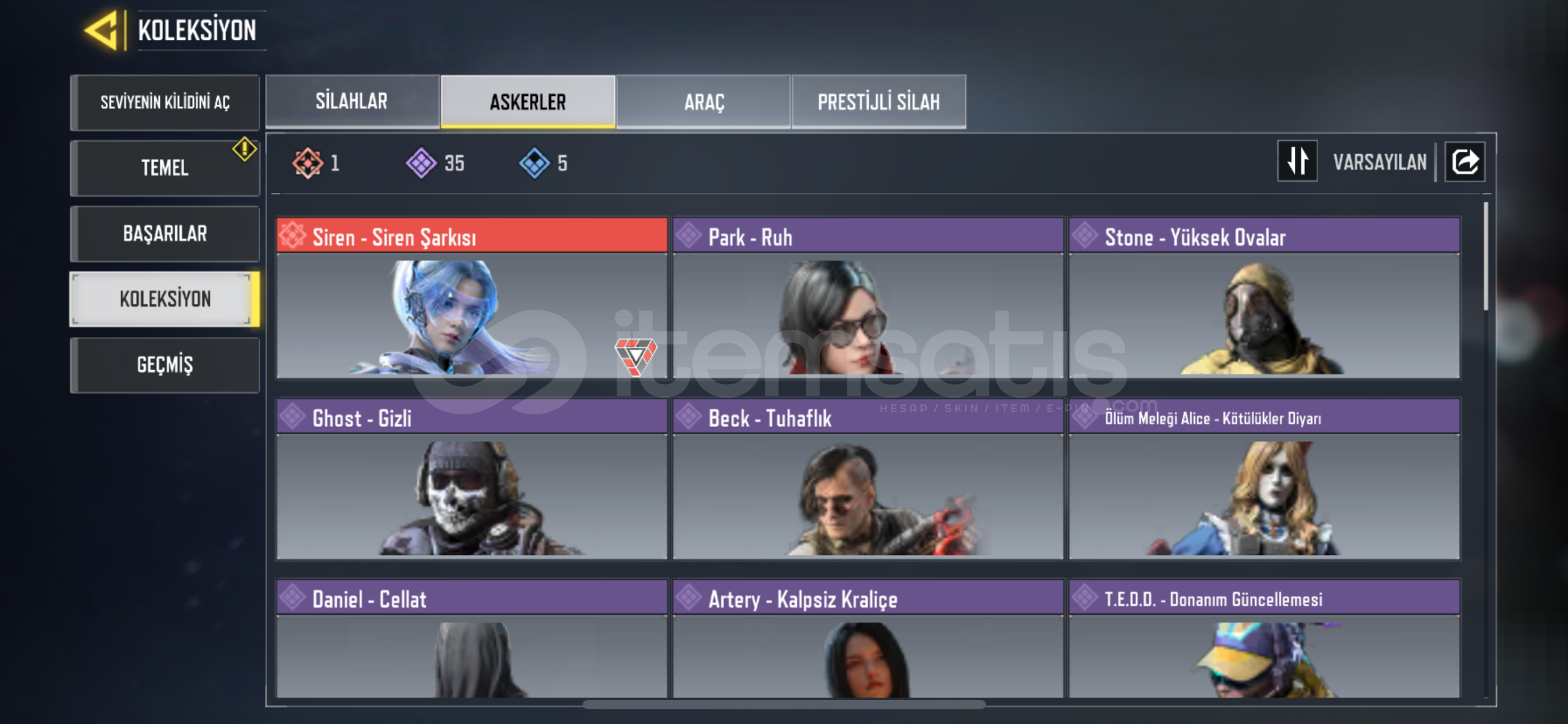 ACİL SATILIK mitik karakter Uygun Hesap  ACİL SATILIK mitik karakter Uygun Hesap