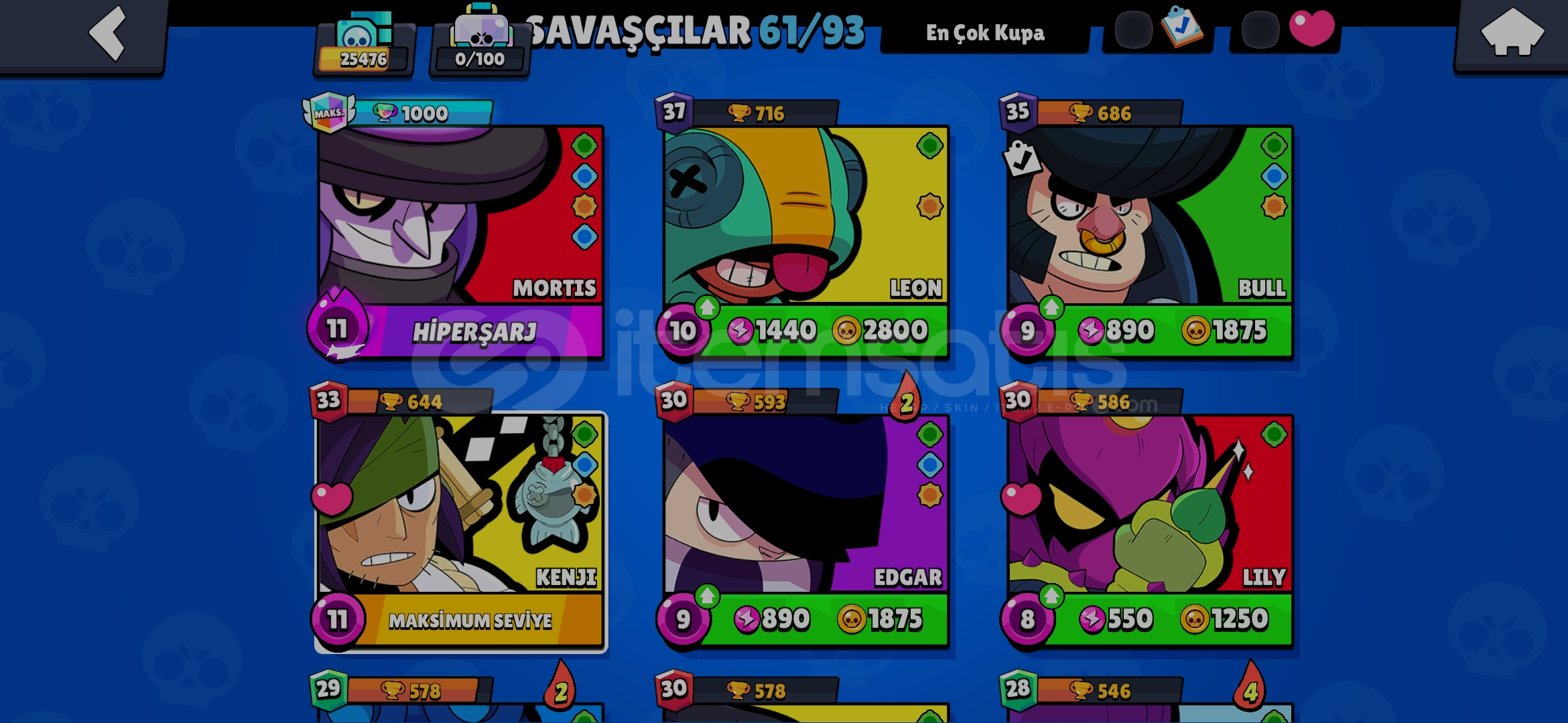 Uyguna satılık brawl stars hesabı  Uyguna satılık brawl stars hesabı