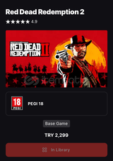 Uyguna steam hesabı + rdr2 hediye