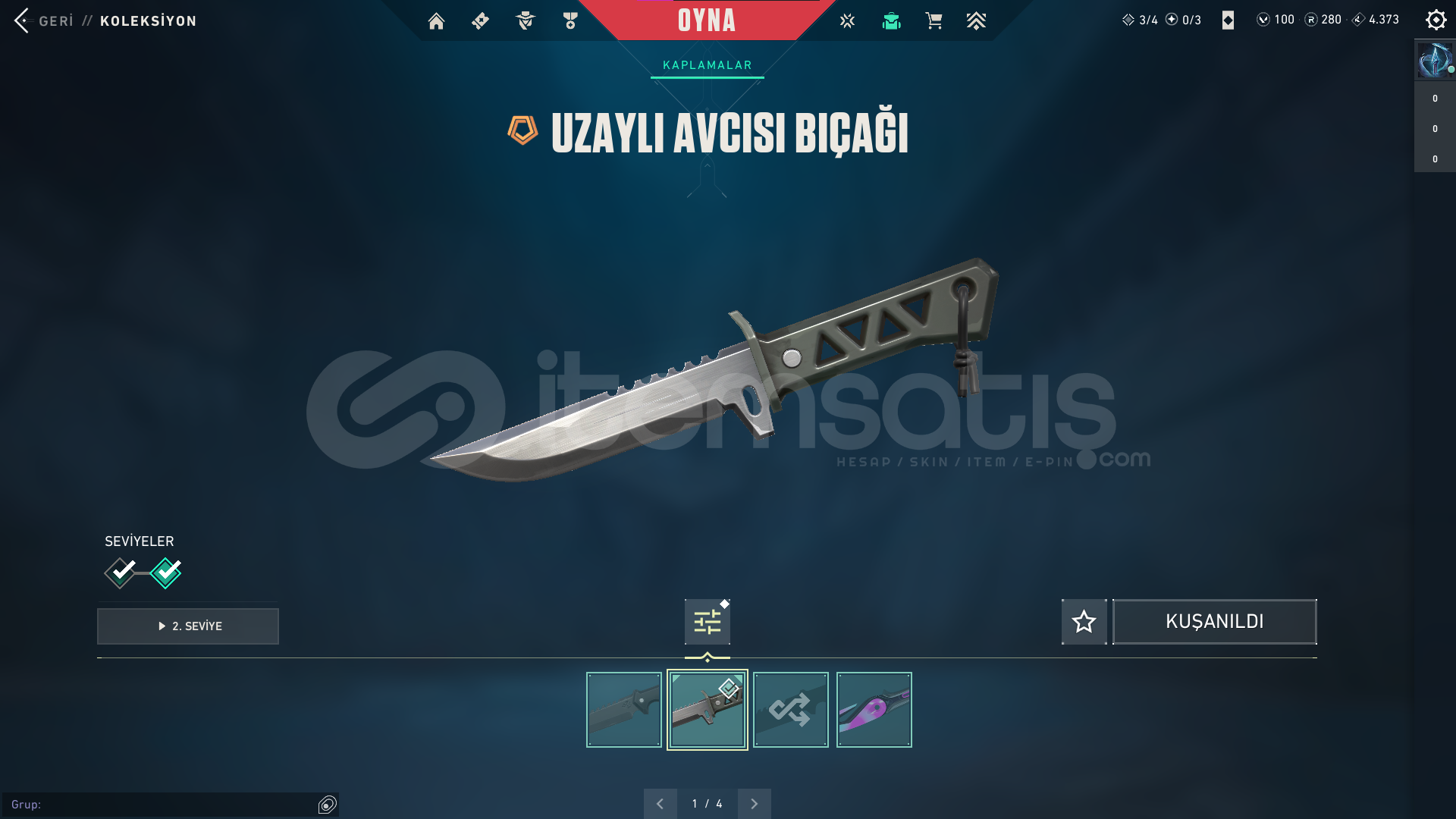 Uzaylı Avcısı Bıçağı Oni Vandal 18 Skin 121 Lvl Uzaylı Avcısı Bıçağı Oni Vandal 18 Skin 121 Lvl