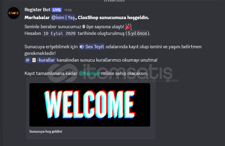 v14 Butonlu Public Kayıt Bot Altyapısı v14 Butonlu Public Kayıt Bot Altyapısı