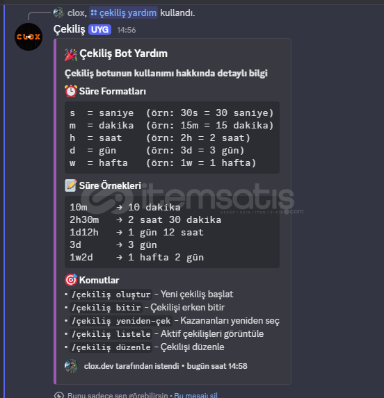 v14 Gelişmiş Çekiliş Botu Altyapısı v14 Gelişmiş Çekiliş Botu Altyapısı