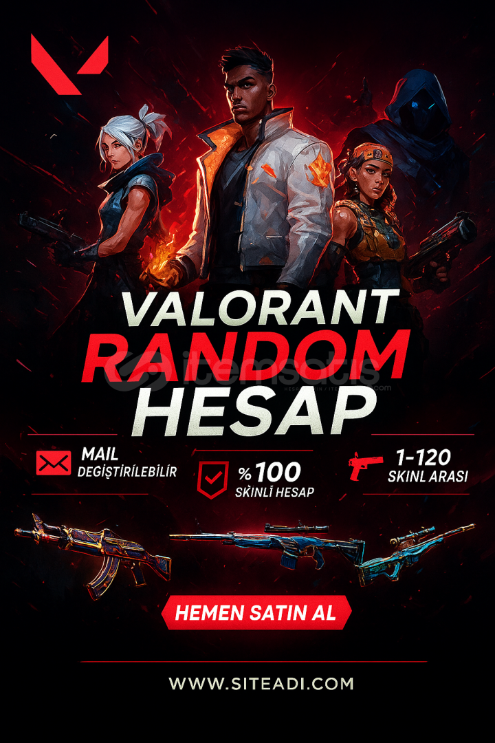 TR VALORANT 1-120 ARASI SKİNLİ MAİL DEĞİŞEN TR VALORANT 1-120 ARASI SKİNLİ MAİL DEĞİŞEN